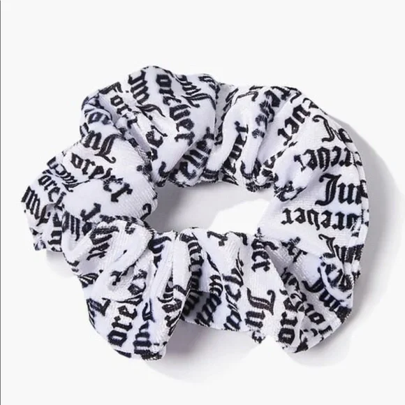 Viral Velour Juicy Couture Scrunchie Hair Accessory Pack Juicy Couture Scrunchies Makeup Gift Set for Women, 3 Piece  main image 2
